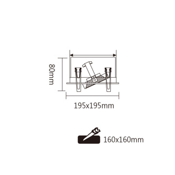 舞光 AR方型崁燈系列