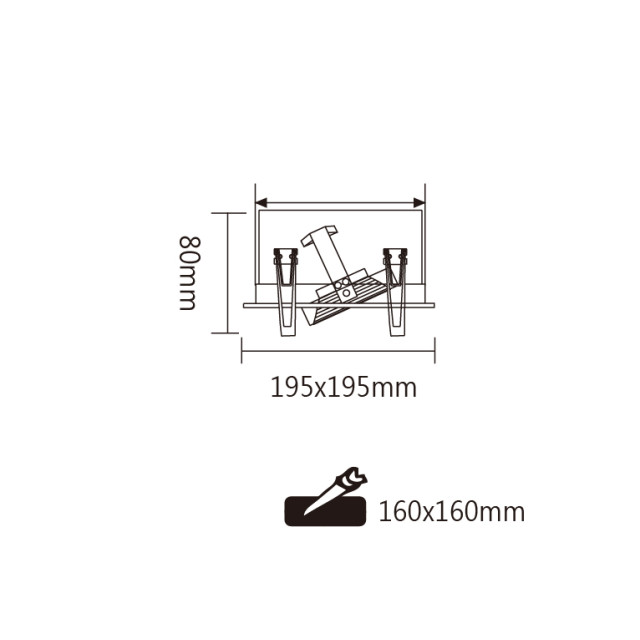 舞光 AR方型崁燈系列