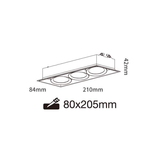 舞光 可擺角方型崁燈