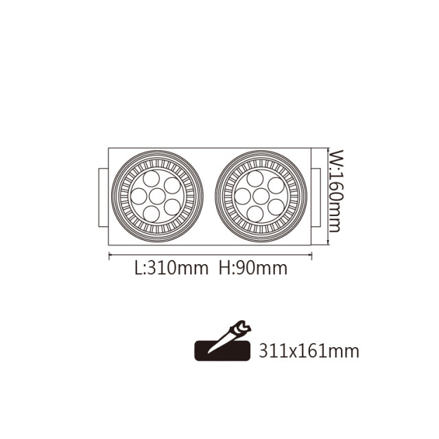 舞光 AR無邊框方型崁燈