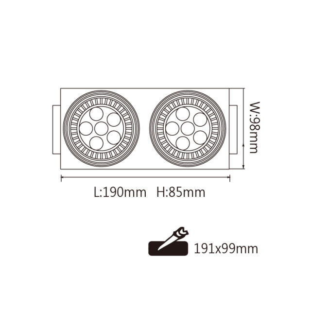 舞光 MR無邊框方型崁燈