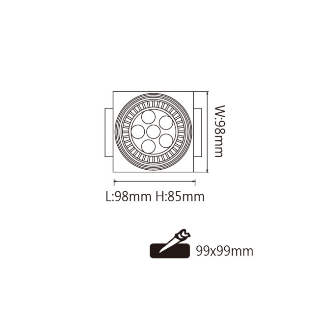 舞光 MR無邊框方型崁燈