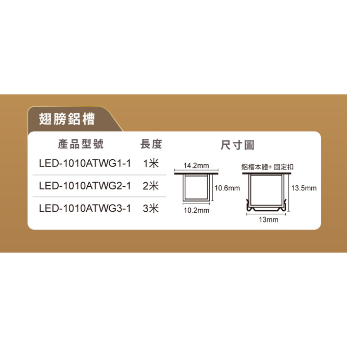 現貨 舞光 LED 1010 翅膀鋁槽 空台 鋁槽燈具 可直裝 崁入式 無縫 無暗處 不斷光 需另搭配軟條燈