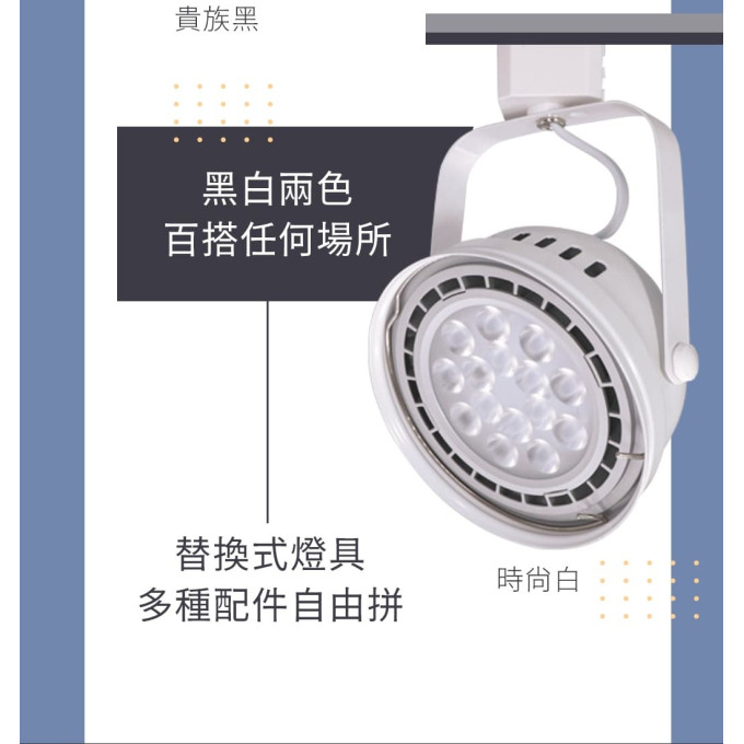 現貨 舞光 LED 9W 14W AR111 AR軌道燈 投射型 基礎型 黃光 白光 自然光 時尚白 貴族黑