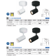 現貨 舞光 LED 7W 15W 邱比特吸頂式投射燈 吸頂燈 一體式 投射燈 圓筒型 吸頂式 軌道燈 時尚白 貴族黑