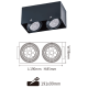 現貨 舞光 LED 6W 8W MR16 MR無邊框方型盒燈 一燈 二燈 四角崁燈 節能省電 貴族黑 不含光源