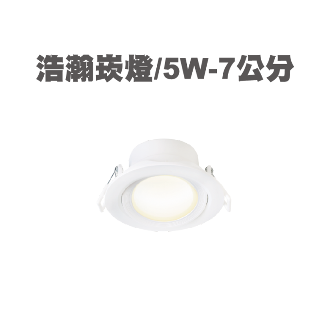 現貨 舞光 LED 5W 8W 浩瀚崁燈7公分 9公分 散光燈 平面崁燈 可調角 時尚白