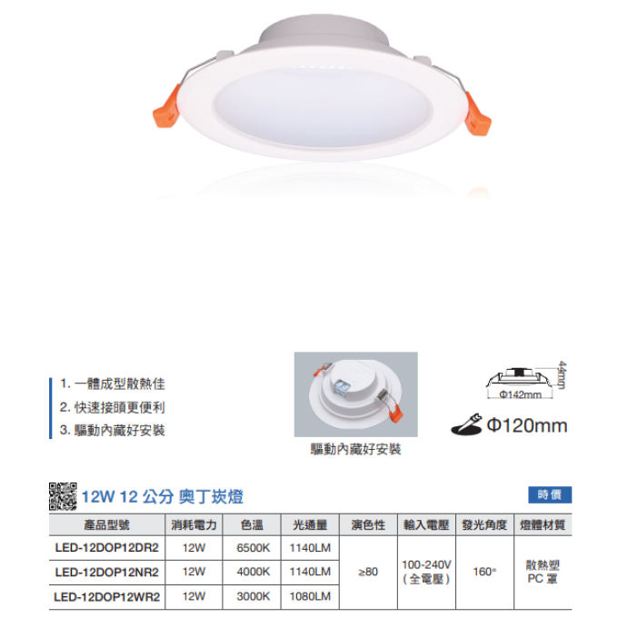 現貨 舞光 LED 12W 16W 18W 奧丁崁燈 平面 崁燈 12公分 15公分 白光 黃光 自然光