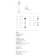 UBIQUA LED PLISSE 2.2W USB充電式檯燈 IP54防塵防水 純白 / 純黑 / 杏色 / 薄荷綠 / 粉色 / 焰紅 / 鮮黃 / 寶藍 / 霧面金 / 霧面銀 / 霧面銅 