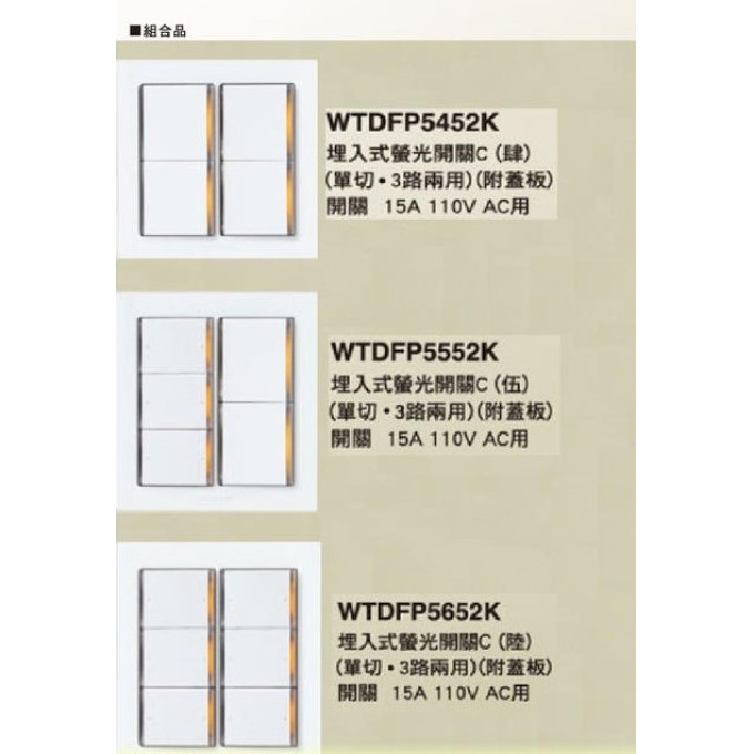 現貨 Panasonic 國際牌 星光系列 星光開關插座 螢光開關 插座接地 電鈴押扣 冷氣插座 一開二開三開 附蓋板